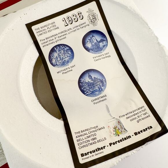 MUTTERTAG Bareuther Bavaria Germany Plate‎ 1986 Mother's Day Playtime. In Box - Picture 3 of 8